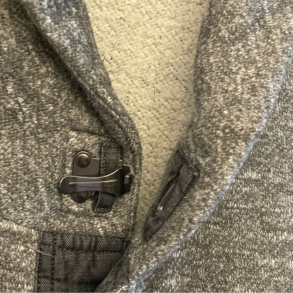 RW&CO. Men's Shawl Collar Button Cardigan in Gray - Picture 7 of 15